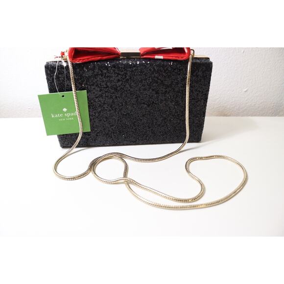 NWT Kate Spade x Disney Minnie Mouse BOW CLUTCH Crossbody Hand BAG Purse $328 - Picture 2 of 15